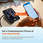 iHealth Accu Blood Pressure Monitor – 4.5" Large LCD(Black), Clinically Accurate, Irregular Heartbeat Alert, Body & Cuff Detection, Bluetooth Sync, Large 8.6"–17" Cuff– Easy for Seniors & Adults
