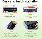Compatible Toner Cartridge Replacement for Brother TN760 TN-760 TN730/760 TN-730 High Yield MFC-L2710DW MFC-L2750DW HL-L2395DW HL-L2370DW DCP-L2550DW HL-L2390DW HL-L2350DW Printer Black, 4 Pack