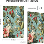Bvtewkhz William Morris Flower No Device Single Blank Wall Plate Cover Decorative Light Switch Covers Electrical Faceplate Switch Plates for Bathroom Kitchen Home