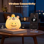 Baby Sound Machine, 20 Soothing Sounds White Nosie for Sleeping, Rechargeable Night Light with Speaker, 3 Brightness Levels Remote and Tap Control, Nursey Lamp for Baby, Kids Bed Room (Capybala)