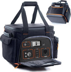 FRECOLSH Travel Carrying Case Compatible with Jackery Explorer 1500, Portable Power Station Storage Case with Water- proof Bottom and Pocket for Jackery Accessories Solar Generator, Storage Bag Only