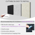 BXI Sound Absorber - 31.5 X 23.6 X 3/8 Inches 6 Pack High Density Acoustic Absorption Panel, Sound Absorbing Panels Reduce Echo Reverb, Tackable Acoustic Panels for Wall and Ceiling Acoustic Treatment