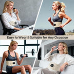 RoundT2 Ab Stimulator Muscle Toner - Heating & Massage Functions, Fat Burning & Abdominal Toning Device, Unisex Portable Home Fitness Equipment
