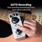 MOOER Micro Looper II Guitar Loop Pedal With 480 Minutes Recording, AUTO REC Function, 3 Saving Banks and 16 Slots Per Bank