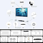 Projector Screen Outdoor Portable Movie: 120 inch Foldable Projection Screen with Stand Legs and Carry Bag for Camping Party