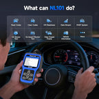 NEXAS NL101 OBD2 Scanner with Battery Tester - Check Engine Code Reader, Car Diagnostic Scanner with Live Data, Freeze Frame, I/M Readiness for All US Vehicles Since 1996