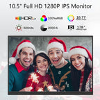 Viyivwine Portable Monitor 10.5'' 1920x1280 Second External Monitor for Laptop 3:2,100％sRGB,w/45° Adjustable Stand,HDMI USB-C Computer Display for Laptop PC Phone Mac