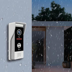 Video Doorbell Intercom System,7 Inches Touch Screen Video Doorbell Door Phone System,Support Remote Unlock, Dual-Way Intercom,Night Vision for Villa House Office Apartment (1-Camera + 3-Monitor)
