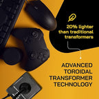 ELC 300-Watt Voltage Converter - Step Down - 220v to 110v / 240v to 120v Travel Power Converter - for Hair Straightener, Hair Dryer, Laptops and Chargers, CE Certified [3-Years Warranty]