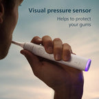 Philips Sonicare 6700 Series Electric Toothbrush - Next-Generation Sonicare Technology, Pressure Sensor, 9 Brushing Settings, SmarTimer, BrushPacer, 21-Day Runtime, Travel Case, White, HX7410/07