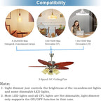 Hampton Bay Ceiling Fan Remote UC7078T with Up and Down Light Replacement UC7078T CHQ7078T Fan-HD HD5 HD6 L3H2010FANHD L3H2014FANHD (Remote Only)