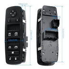 WUANGKI Power Window Master Control Switch | Front Driver Side | 9+3 Pins | Compatible with 2010-2012 Dodge Ram 1500 2500 3500 | OE# 4602863AB | Window Buttons