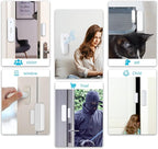 SECRUI Door Chime with Adjustable Volume –Wireless Entry Alert with 52 Chimes – 500ft Rage Door Open Sensor Alarm for Home/Business/Office/Store – Easy Installation – LED Indicators