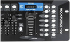 Rockville ROCKFORCE 192-Channel DMX Lighting Controller, Sound-Activated, Programmable Scenes, LED Display, for DJs and Live Events