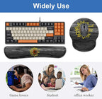 Keyboard Wrist Rest + Mouse Pad Wrist Support Set with Coasters, Inspirational Quote She Believed She Could So She Did Design Non-Slip PU Base Ergonomic Mousepad for Home Office Working Studying