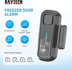 Daytech Refrigerator & Freezer Door Alarm - Adjustable 1-4 Minute Delay, 0-120dB Adjustable Siren, Door/Window Sensor for Home or Business (5 Pack, Gray)