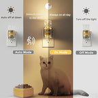 L LOHAS LED Motion Sensor Night Light,Dimmable Night Lights Plug into Wall, Acrylic Nightlight with 0-100 LM Adjustable Brightness, 3000K Plug in Night Light with Motion Activated for Bathroom Hallway