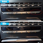 Jaronx Compatible with Mercedes Benz AC Button Trim E Class W212, Air Conditioning Climate Control Button Chrome Trim for E Class W212 E63 AMG E250 E350 E400 E550 2010-2017 (Polished)