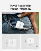 Belkin USB C Charger Block 20W, iPhone Charger Fast Charging - iPhone 17, Air, Pro, Pro Max, Samsung Galaxy S25, Google Pixel 10, iPad, AirPods, Apple Watch, Nintendo Switch 2 & More - White