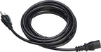 Amazon Basics Computer Monitor TV Replacement Power Cord - 15 ft, Black, 24 Count Total