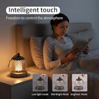 MKLK Camping Lantern, IPX4 Waterproof Touch Control LED Night Light, USB Rechargeable & Long Lasting Battery, Portable Hanging Tent Lamp for Outdoor Camping Hiking Backpacking,Silver Gray