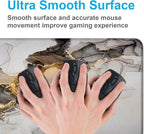 Large Extended Gaming Mouse Pad with Stitched Edges, Non-Slip Waterproof Rubber Base Mouse Pad for Office, Computer, Keyboard, Laptop and Home Desk Pad 35.4 x 15.7 x 0.12 Inch (Marbling)