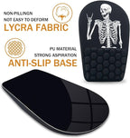 BOCHEERY Ergonomic Mouse Pad Wrist Support,Upgrade Mousepad with Massage Design,Non-Slip PU Base Desktop Mouse Pads for Pain Relief, Computer, Office & Home,12 x 8 in（F-Black Human Skeleton）