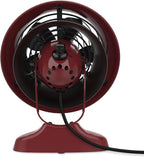 Vornado VFAN™ Mini Fan, Classic Vintage Fan, Retro Metal Air Circulator, For Desk & Bedside, 2 Speeds, Adjustable Tilt, Personal Cooling with Targeted Airflow, Quiet, Claret