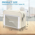 Electronics Travel Organizer, Double Layer Cable Organizer Bag Waterproof Electronics Accessories Storage Bag for Charger, Phone, Power Bank, Hard Drive, Cord, Tablet