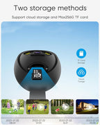 VSTARCAM 4MP Outdoor Security Camera, 2.5K, 360° View, Color Night Vision, PIR Motion Detection, Spotlight Siren Alarm, 2-Way Talk, IP66 Weatherproof, Cloud/SD Storage