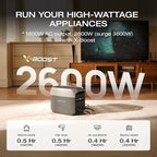 EF ECOFLOW DELTA 3 Portable Power Station, 1024Wh LiFePO4 Battery, Full Charge in 56 Min, 1800W AC/100W USB-C Output, Solar Generator(Solar Panel Optional) for Home Backup Power, Camping & RVs