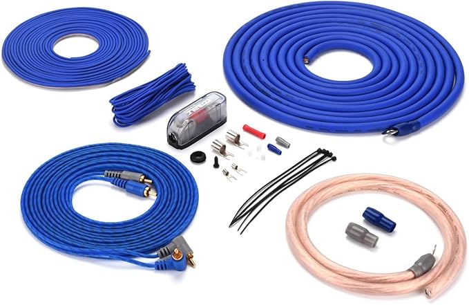 ORION CBA2000.1D Amp 2000W Max Amplifier + COKIT4 4GA Wiring Kit Combo for Car Audio VC Systems