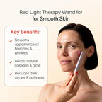 Solawave 4-in-1 Red Light Therapy Wand for Face & Neck | Beauty Device with Galvanic Current, Massager & Warmth | Anti-Aging, Wrinkle Reduction, Skin Tightening, Depuffing & Rejuvenation (Ombre)