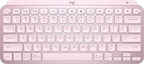 Logitech MX Keys Mini Minimalist Wireless Illuminated Keyboard, Compact, Bluetooth, Backlit, USB-C, Compatible with Apple macOS, iOS, Windows, Linux, Android, Metal Build - Rose
