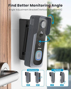 ieGeek 2K Wireless Doorbell Camera No Subscription with 145° Adjustable Angle Mount, Smart Video Doorbell with Chime, Motion Detection, 2-Way Talk Voice Changer, Works with Alexa, Only 2.4Ghz WiFi