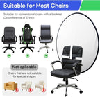 Portable Black White Screen Chair, 57 in Screen Backdrop with Stand 2-in-1Double Sided Foldable Blackwhite Background, for Video Chats and Meetings, Photography, Photo Zoom, Streaming Games