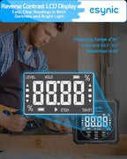 eSynic Digital Level Box - 4-Side Magnetic Digital Angle Gauge with 0.05° High Precision & Large LCD Display- Rechargeable IP54 Waterproof Inclinometer, Aluminum Frame for Woodworking/Construction