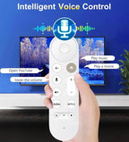 New Replacement Voice Remote Control for Chromecast-Google-TV 4K/ HD, for Google TV Streamer 4K Box, with Voice Function, with 2 Shortcut Buttons