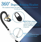 ELIDAIP T-M9 Super Mini Walkie Talkies with Earpieces Small Portable FM Transceiver Mini Two Way Radios for Security, Restaurant, Workplace,Out Door Sport,Supermarket,Hospital,Tourism Black 2-Pack