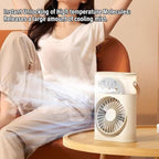 RiToEasysports Portable Air Conditioners, Evaporative Cooler Personal Air Cooler with 3 Speeds 4000mAh Battery Timer USB C Charging for Home Office Travel
