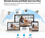 VSTARCAM 3MP Indoor Security Camera, 2.4G WiFi Cameras for Home Security, Pet Camera with Auto Tracking, Color Night Vision, AI Detection Tracking, 2-Way Talk, 24/7 Recording, Cloud & SD Card Storage