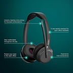 EPOS Impact 1061T - Enhanced Open Office Headset with Hybrid ANC, EPOS AI™ Microphone, and Multipoint Connectivity