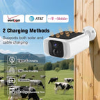 4G LTE Cellular Solar Security Camera Outdoor,365 Days Free Unlimited Data,Tuya Smart Camera,2K Outdoor Surveillance,Color Night Vision, AI PIR Motion Sensor,No WiFi Security Camera ,64GB Storage