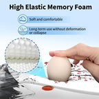 YIWEI Ergonomic Mouse Pad with Wrist Rest - Comfortable Office Mousepad with Memory Foam Wrist Support for Carpal Tunnel Relief, Mouse Pads with Non-Slip Base for Gaming and Home (Landscape Painting)