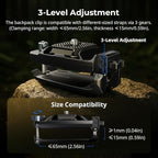 SMALLRIG Universal Three-in-One Camera Clip Kit, Quick Release System, Backpack Clamp for Mirrorless/DSLR, for Action Cameras, for DJI Pocket 3, Backpack Strap Clip Kit for Arca-Swiss - 5655