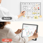 Digital Calendar Touch Screen 10 Inch, Electronic Calendar Chore Chart with 1080P Interactive Touchscreen for Family Monthly/Weekly/Daily Planner, Smart Calendar with Desk Mount - Black