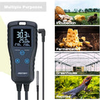 DIGITEN DTC102 Temperature Controller Outlet 2-Stage Plug in Thermostat Digital Greenhouse Thermostat Reptiles Temperature Controller Heating Cooling Mode for Homebrewing Fermentation Space Heater