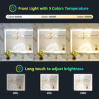 YEELAIT 40x36 Inch RGB LED Bathroom Mirror Front Light and RGB Backlit Lighted Vanity Mirror for Bathroom Wall Mounted Dimmable Anti Fog Memory Shatter-Proof IP54 Waterproof Horizontal/Vertical