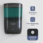 AIKE Liquid Automatic Wall Mount Soap Dispenser,Battery Operated Model AK1216,Black
