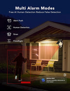 FAMVIVA 2K Solar Security Cameras Wireless Outdoor, 360°PTZ Battery Powered Cameras for Home Security, 2.4G WiFi Outdoor Camera with Color Night Vision, IP66 Waterproof, Motion Sensor Alarm, White